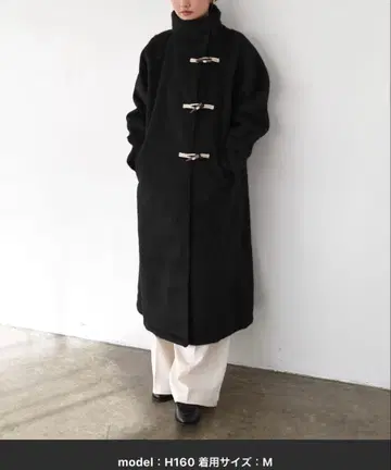 스탠드 카라 롱 더플 코트 ZOZO