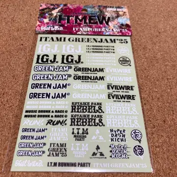 Evil Wire ITAMI GREEN JAM'25 스티커 세트