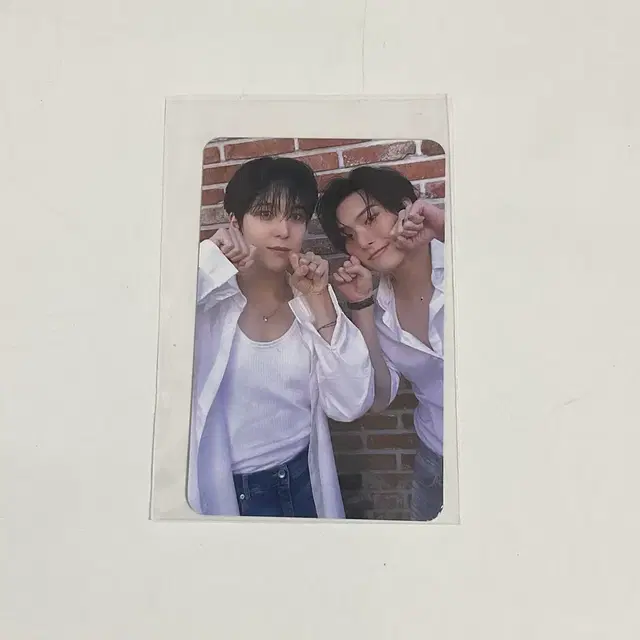 에이티즈 메이크스타 민기 윤호 냥 유닛 포카 앨범 분철 키링