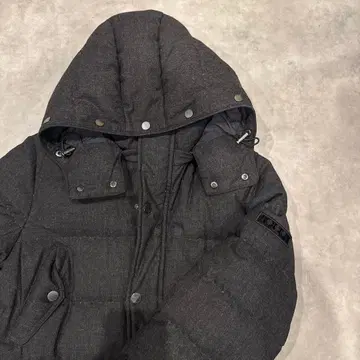 TATRAS 세미롱 다운 후드 부착 다크 그레이