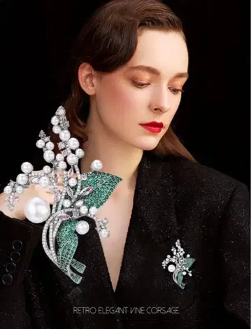 새상품 바르의 꽃 엘레강트 코사지 대신! 입학식 졸업식 브로치