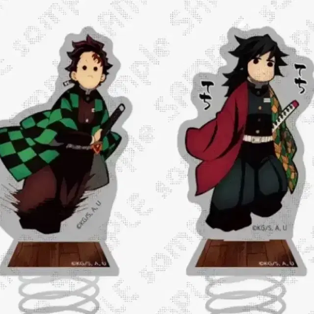 귀멸의 칼날 탄지로 기유 무한성 아크릴 스탠드 테치테치 빠릿빠릿