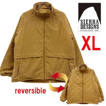새상품 XL 시에라 디자인 남성용 리버서블 충전솜 자켓 카멜