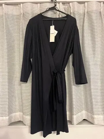 택 포함 새상품 23구 롱 가디건 모 100% 블랙 온워드 카시야마