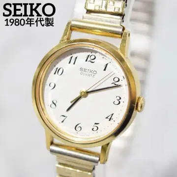 1980년대 SEIKO 세이코 여성용 골드 새 배터리/벨트 새상품