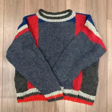 빈티지 손뜨개질 스웨터