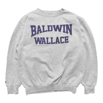 USA 구제 의류 볼드윈 워레스 대학 칼리지 맨투맨 트레이닝복