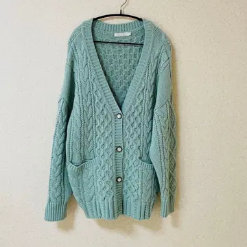 Coco Deal 민트 그린 가디건