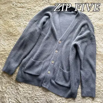 cathy's closet 니트 가디건 블루 X-LARGE 롱