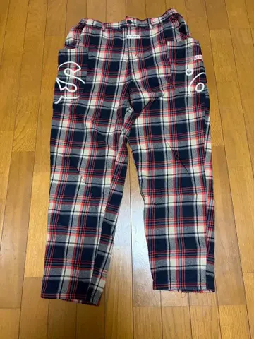 drugstores 체크 무늬 캐주얼 팬츠 사이즈 3