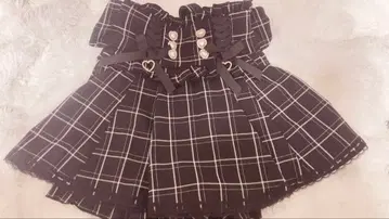 LIZLISA 레이스업 서스펜더 부착 치마바지