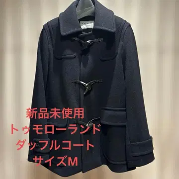 네이비 더플 코트 울 혼방