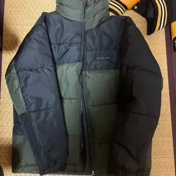 DOUBLE STEAL 다운 자켓 M 블랙/올리브