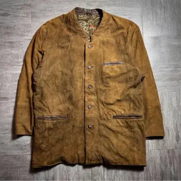 [80's] 유로 구제 의류 티롤리안 자켓 스웨이드 XL 사이즈 상당