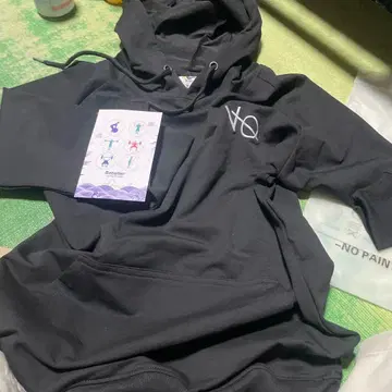 Bebetter 블랙 후드티 후드 부착