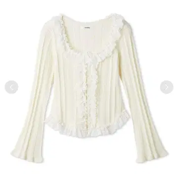 새상품급 [ USAGI ONLINE 한정판 ] 프릴 니트 풀오버 IVR