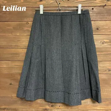 [레리안] Leilian 무릎 기장 플레어 스커트 오피스 캐주얼 M