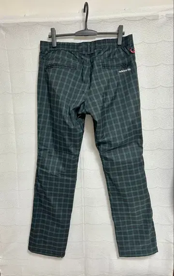 adidas 충전솜 골프 팬츠 체크 무늬 사이즈 O/XG