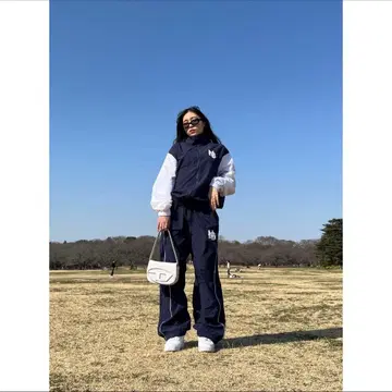 로고 나일론 셋업