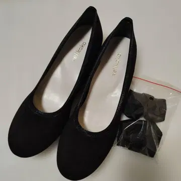 미사용 새상품 vellkoko 편안함 깔끔 펌프스 2way 리본 탈부착