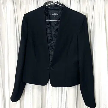 프릴 옷깃 2way 노카라 자켓 블랙 S 세레모니 대응