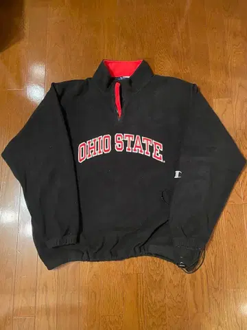 오하이오 스테이트 플리스 자켓 블랙/레드