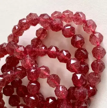 스트로베리 쿼츠 컷 컨디션 최상 농후 애정 미 9.3mm
