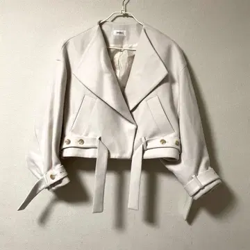 snidel 숏 블루종 프리 사이즈