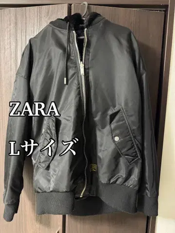 ZARA 리버서블 인조 모피 봄버 자켓 L 사이즈