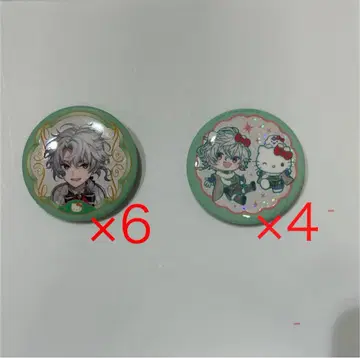 무라쿠모 카게츠 산리오 니지산지 캔뱃지 묶음 판매