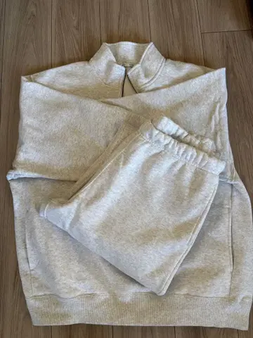 GU 하프 지퍼 맨투맨 셋업 XL