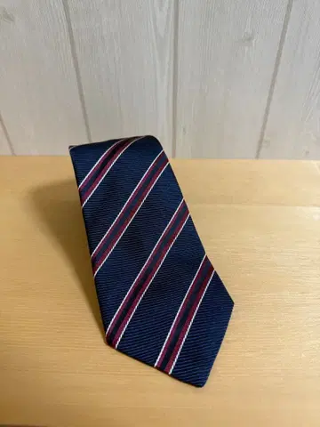 아쿠아 스큐텀 넥타이 네이비 스트라이프