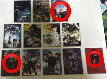 주술회전 5th anniversary 제일복권상 역대 키 비주얼 포스터