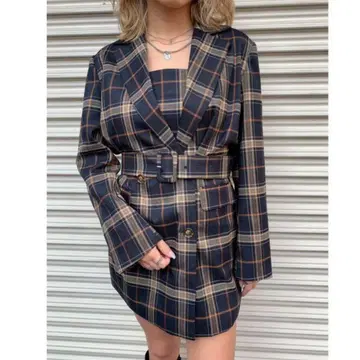 EGOIST 체크 코트