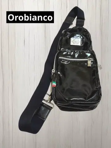 오로비안코 바디백 원숄더 블랙 에나멜조
