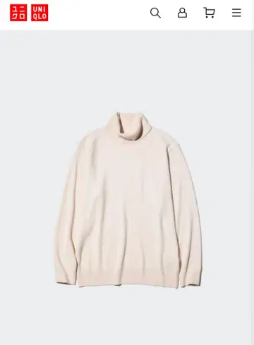 유니클로 캐시미어 터틀넥 스웨터 XL