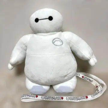 베이맥스 봉제 인형 미니백 디즈니 지퍼 포함