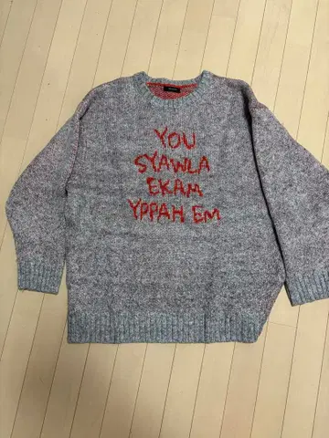 JEANASIS 자카드 로고 BIG 풀오버