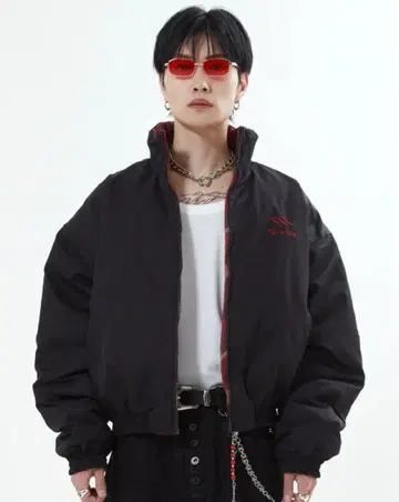 리버서블 체크 아우터 L2142 M (black) 지하인 ONLINE