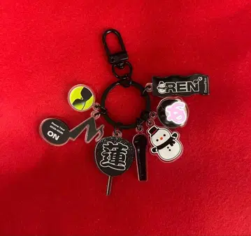 SnowMan 메구로 렌 키링 참 미니 부채 명찰 메메