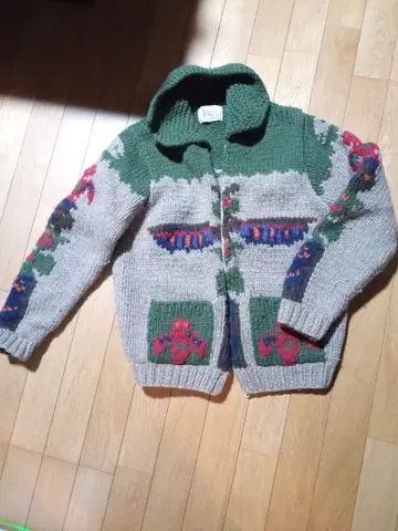 Titana Mission 꽃무늬 가디건 M