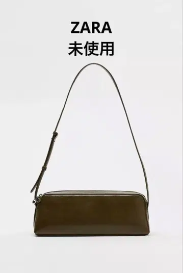 ZARA 숄더백 올리브 그린 수납 가방 포함