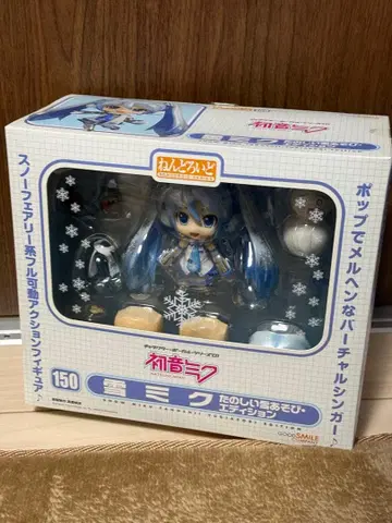 [ 미개봉 ] 하츠네 미쿠 유키 미쿠 넨도로이드 150 즐거운 눈놀이