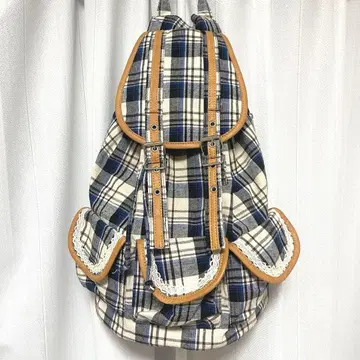 체크 무늬 백팩 모리걸 페어리 그런지 헤이세이 헤이세이 여자아이