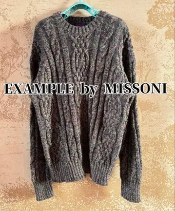 EXAMPLE by MISSONI 니트 빈티지 구제 의류 레트로