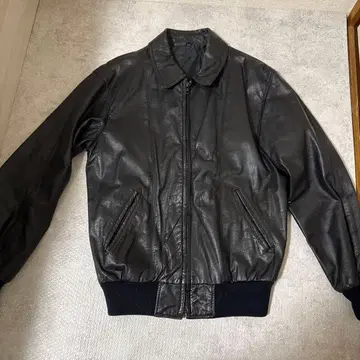 소 가죽 자켓 블랙