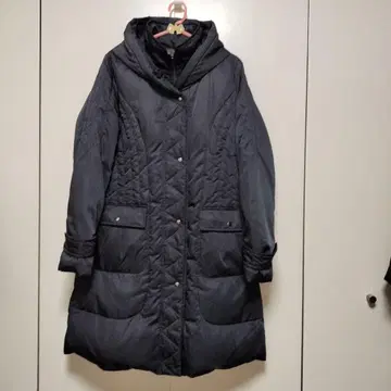 새상품급 Noa-ge 레이어트 카라 다운 코트 M 블랙