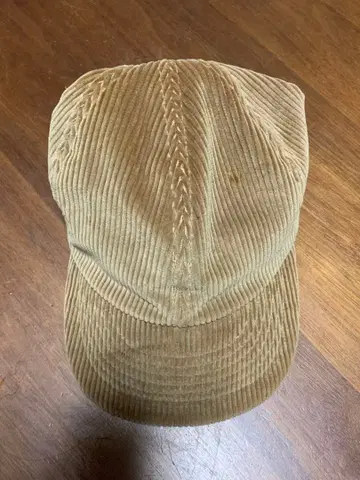 베이지 코듀로이 캡