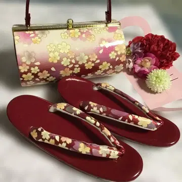 기모노 가방, 조리, 머리 장식 세트