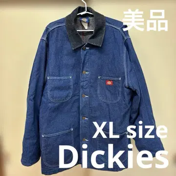 새상품급 다크 네이비 디키즈 커버올 데님 자켓 XL 빈티지